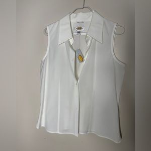 90s white button up Talbots blouse size Small- Medium